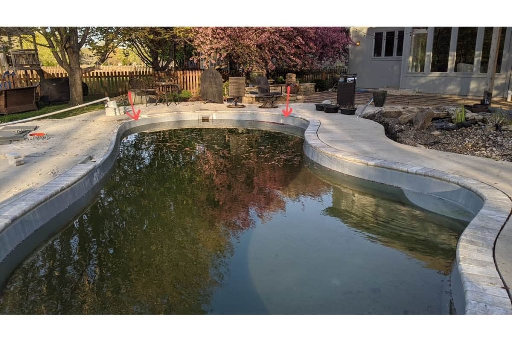 Structural problems can arise if a fiberglass pool is off-level.