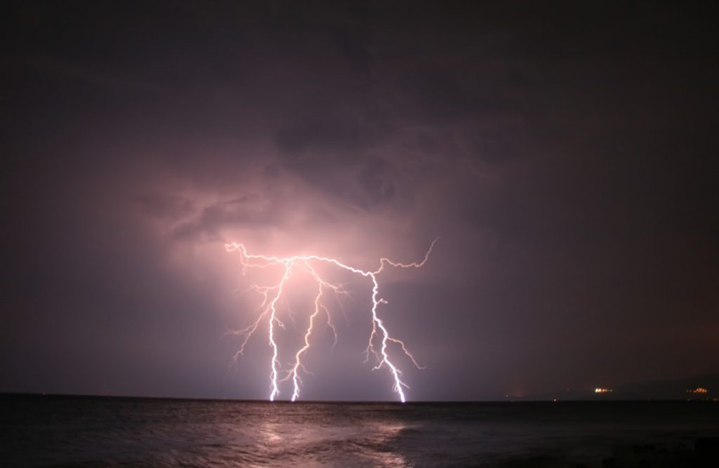 Lightning strikes to a swimming pool cannot be overcome by grounding.