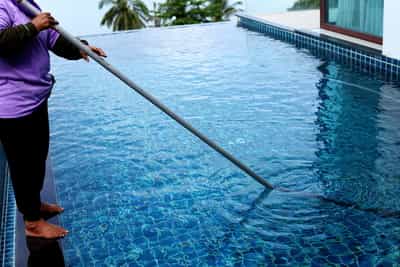 Swimming pools should be cleaned daily