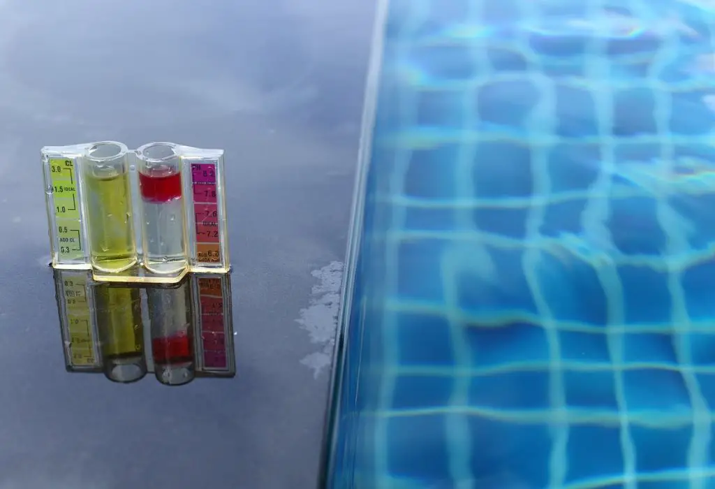 Resort Private pool has weekly check maintenance test, Ph chlorine and bromide levels, to make sure water is clean and can swim