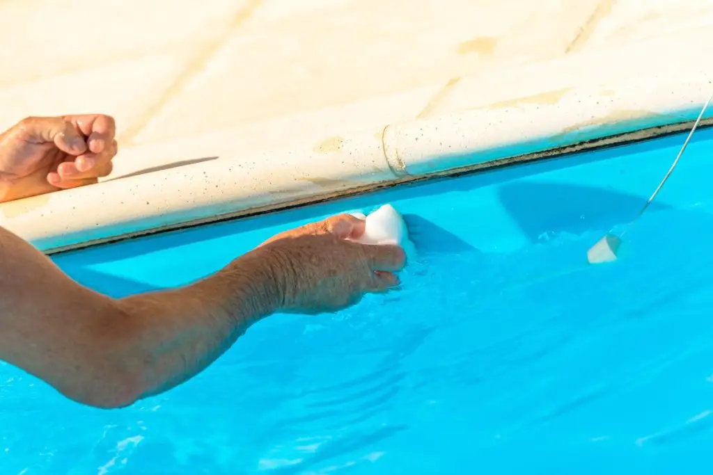 cleaning water off a liner is fairly easy